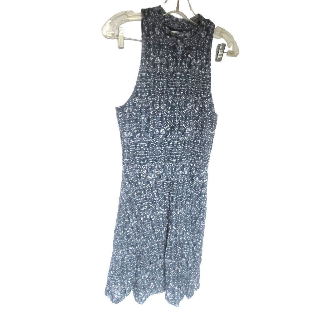 Abercrombie & Fitch Blue Pattern Lace Dress Sz L
